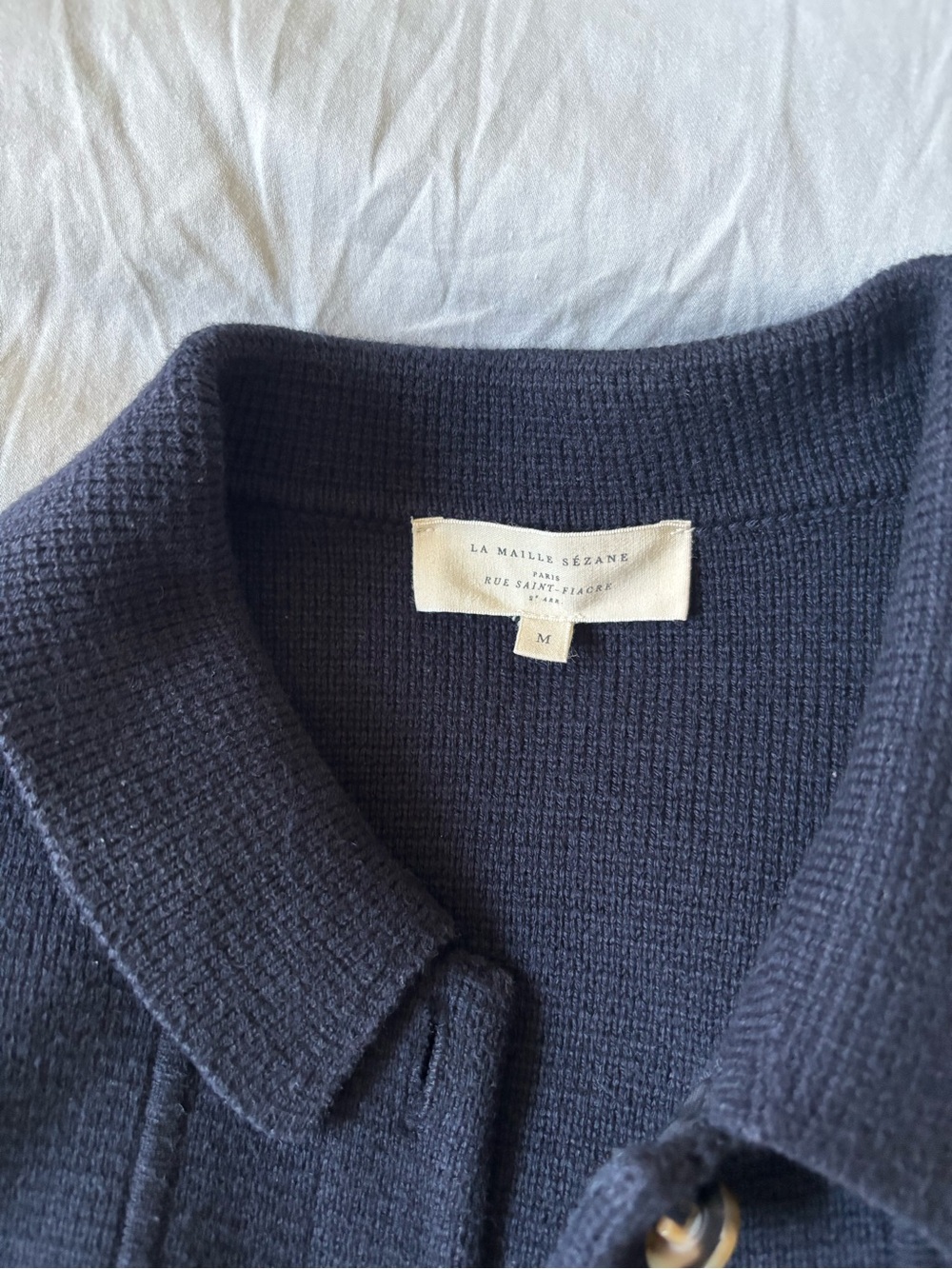 Sezane Navy Will Knit Jacket - Picture 2 of 7